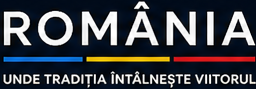 Wordmark pe fundal negru
