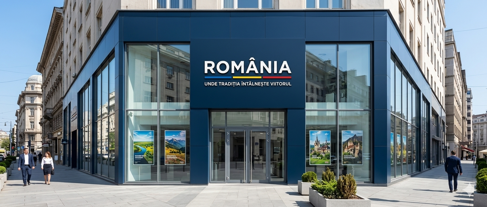 Fațadă agenție turism